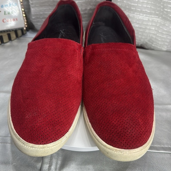 (E2) Kenneth Cole New York Men's C Side Suede Leather Loafer, Red (Size 12 M) - Picture 7 of 12